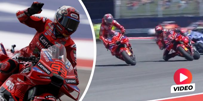 Trotz Riesen-Schreck! - Marc Márquez triumphiert auch im Texas-Sprint