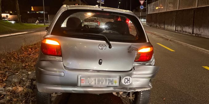 Bei der Kollision wurde niemand verletzt. Kollision