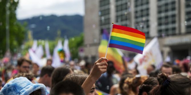 Zurich Pride Regenbogenflagge
