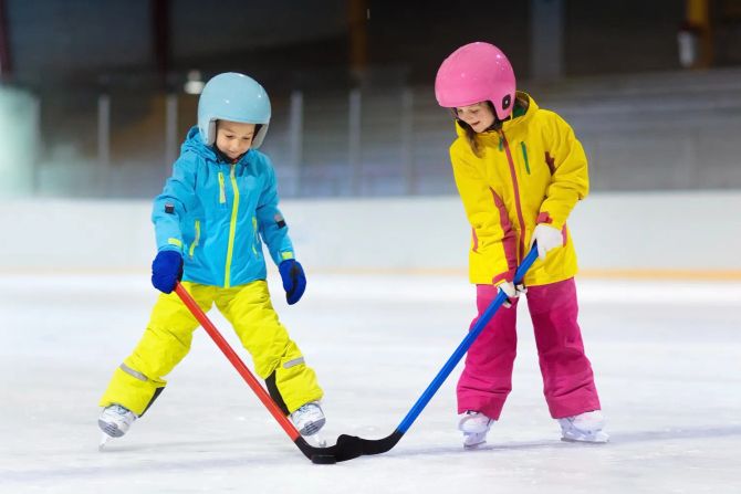 Kinder Mädchen Eishockey Jugend