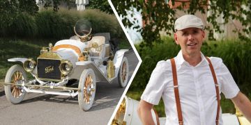 Patrick Bischoff und sein 114-jähriger Ford