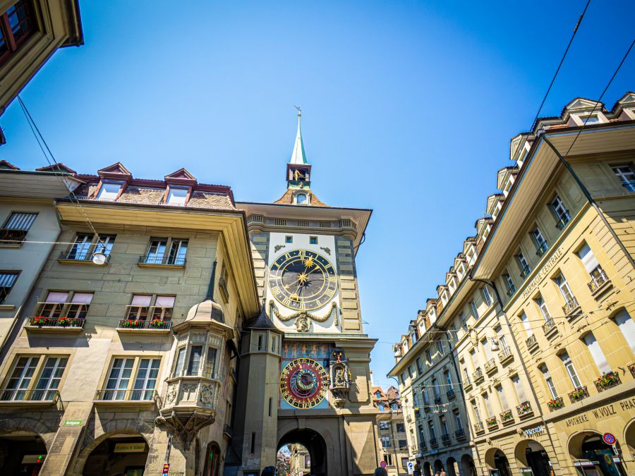 Die Berner Zytglogge-Uhr.