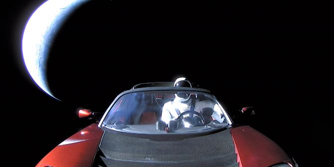 Starman im Tesla Roadster