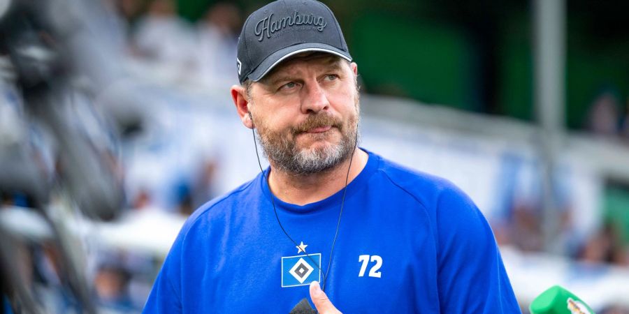 HSV-Coach Steffen Baumgart konnte mit dem Auftritt seines Teams im Pokal zufrieden sein.