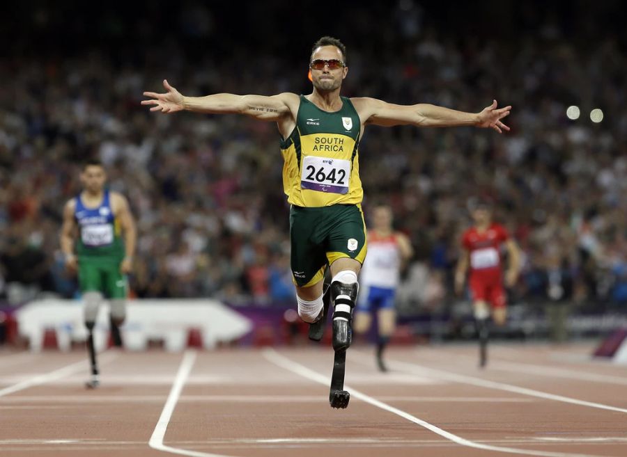 Bei den Paralympischen Spielen gewann Pistorius sechs Goldmedaillen.