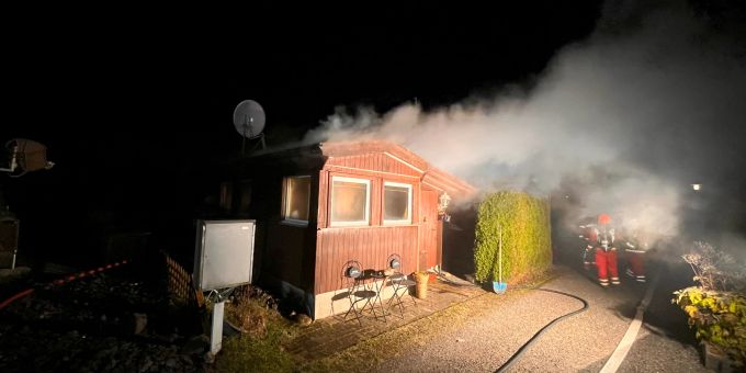 Goldingen: Brand in Wohnwagen. Brand in Wohnwagen.