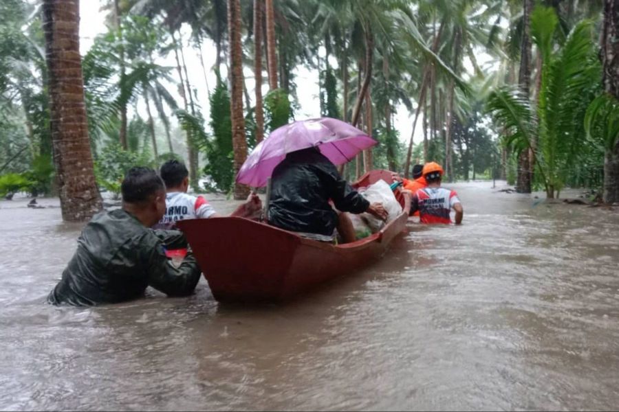 Tropensturm Trami auf den Philippinen