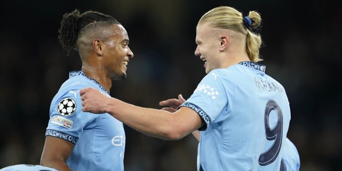 Manuel Akanji und Erling Haaland haben bei Manchester City Grund zum jubeln. Manchester City