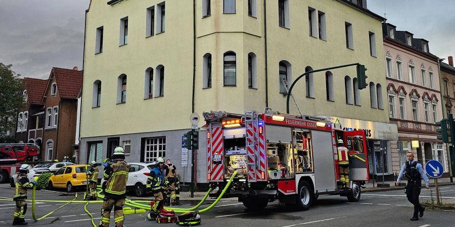 Die Feuerwehr war an mehreren Orten in Essen im Einsatz.