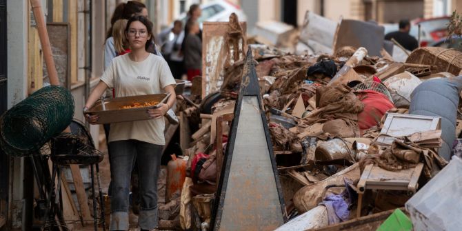 Flut durch Unwetter in Spanien