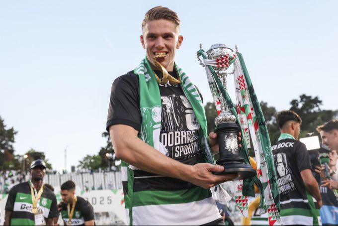 Viktor Gyökeres feierte mit Sporting zuletzt den Titel. Gyökeres