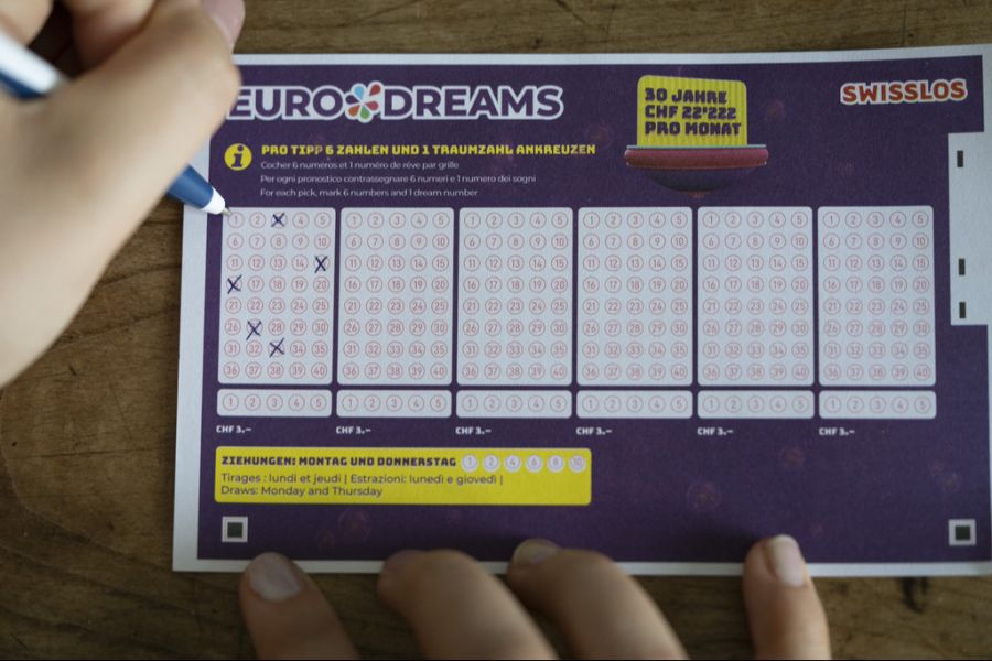 Eurodreams Spielzettel Glücksspiel