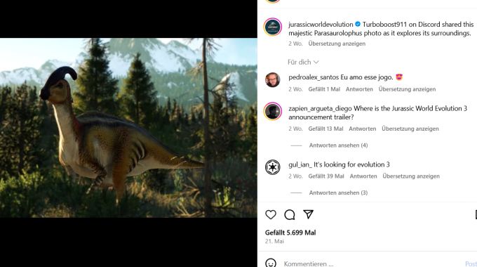 Auch in «Jurassic World Evolution 3» warten spannende Abenteuer. jurassic world evolution 3