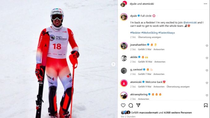 Daniel Yule wechselt zu Atomic. Daniel Yule