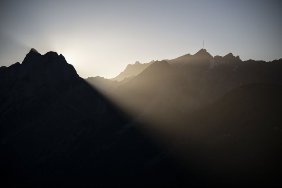 So sonnig wie hier war es auf dem Säntis im Juli selten: 23 Regentage wurden dort gemessen.
