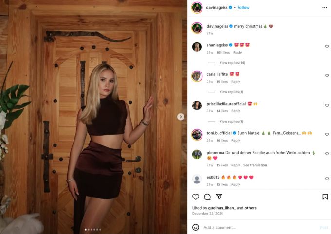 Die ältere Tochter der «Geissens» wurde auf Instagram bedroht. Sie sagte vor Gericht, sie habe grosse Angst. Die Geissens