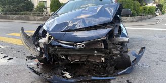 St. Margrethen SG - Autofahrer (35) bei Kollision verletzt