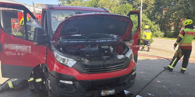 Brand Lieferwagen