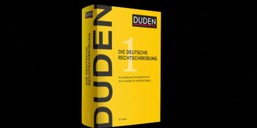 Wird immer weniger oft in Bücherregalen zu finden sein. Der Duden. (www.duden.de)