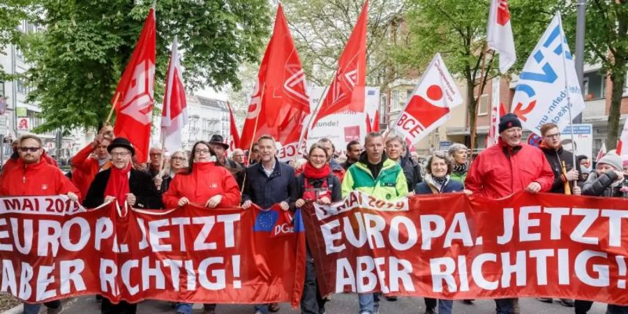 DGB-Demonstration in Hamburg. Foto: Markus Scholz