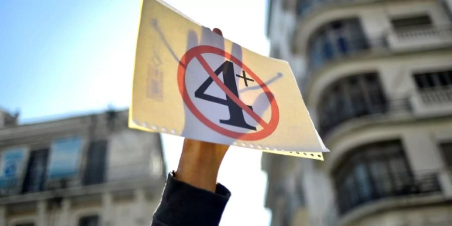 Protest gegen Verlängerung des vierten Mandats in Algier