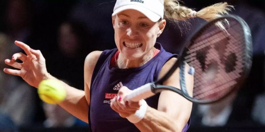 Im Viertelfinale gegen Kiki Bertens war Schluss für Angelique Kerber. Foto: Marijan Murat/dpa