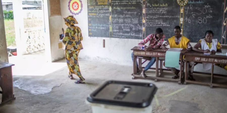 Wahllokal in Benins wirtschaftlichem Zentrum Cotonou