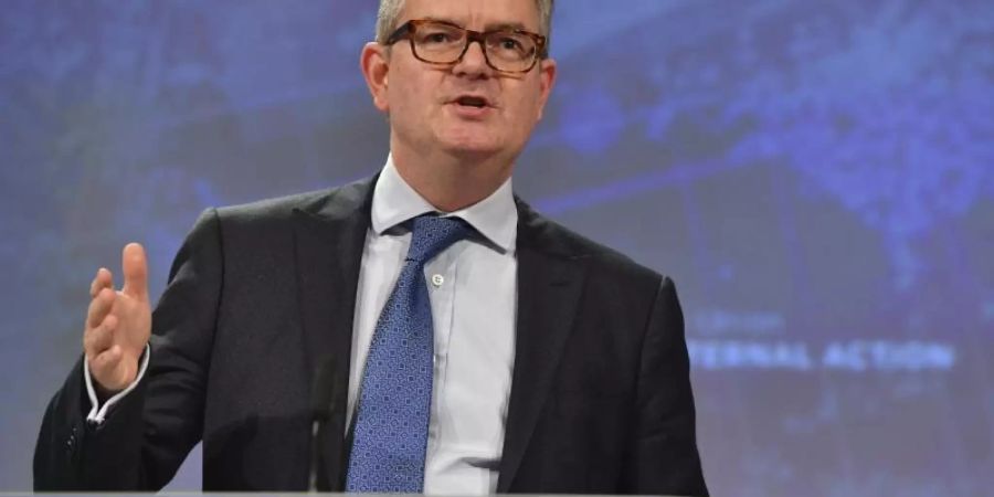 EU-Sicherheitskommissar Julian King: «Wir müssen weiter gehen als bisher und schneller sein.» Foto: Geert Vanden Wijngaert/AP