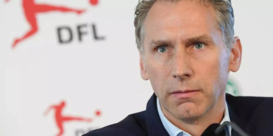 Ansgar Schwenken hat als Mitglied der Geschäftsleitung der DFL den Sportreport vorgestellt. Foto (Archiv): Arne Dedert Foto: Arne Dedert