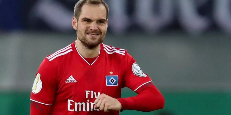 Pierre-Michel Lasogga schoss den HSV ins DFB-Pokal-Halbfinale. Foto: Friso Gentsch