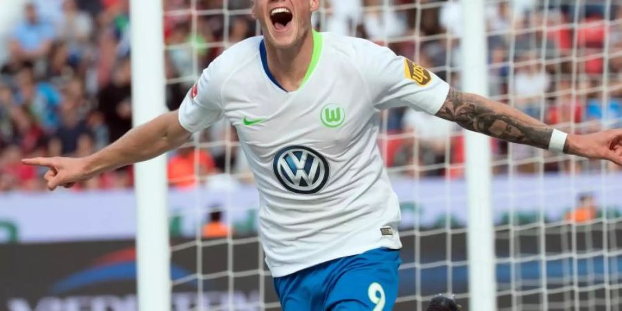 Wolfsburgs Stürmer Wout Weghorst ist von Bondscoach Ronald Koeman für die niederländische Nationalelf nominiert worden. Foto: F. Gambarini