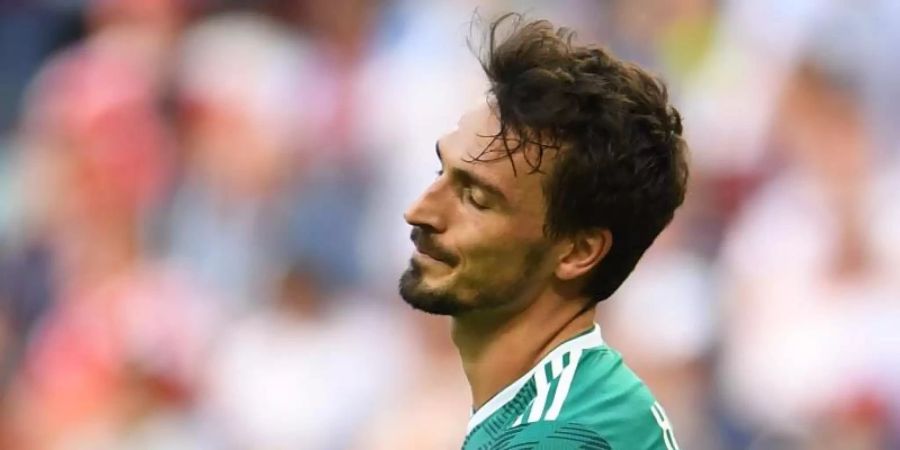 Enttäuscht von Bundestrainer Löw: Mats Hummels. Foto: Andreas Gebert