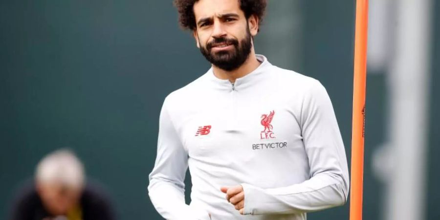 Mohamed Salah soll zum letzten Spieltag der Premier League wieder fit sein. Foto: Martin Rickett/PA Wire