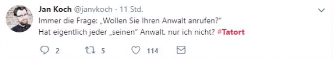 Twitter zum «Tatort» aus Stuttgart. tatort