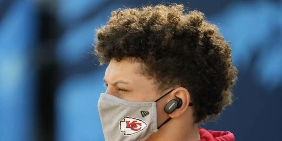 Hat sich der überfälligen Operation am Zeh unterzogen: Star-Quarterback Patrick Mahomes von den Kansas City Chiefs. Foto: David J. Phillip/AP/dpa