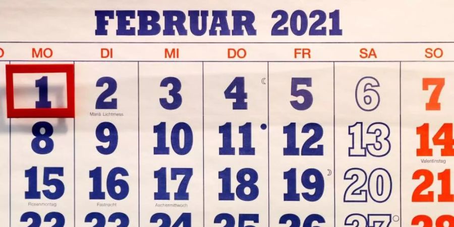 Kein Tag zu viel, keiner zu wenig: 2021 ist der Februar an Vollkommenheit nicht zu überbieten. Foto: Jan Woitas/dpa-Zentralbild/dpa