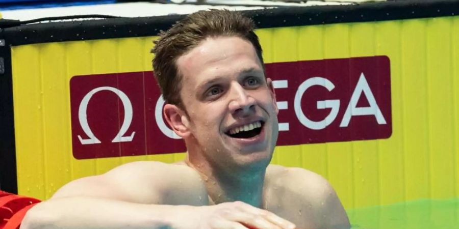 Lagenschwimmer Philip Heintz will in Tokio zum dritten Mal in seiner Karriere an Olympischen Spielen teilnehmen. Foto: Bernd Thissen/dpa