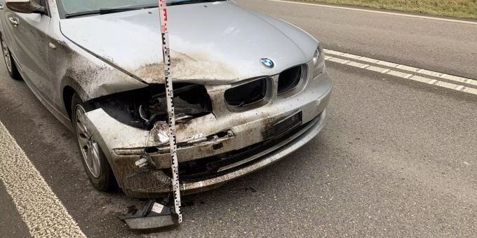 Wildunfall mit beträchtlichem Sachschaden.