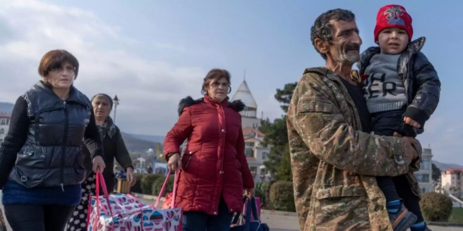 Flüchtlinge aus Berg-Karabach