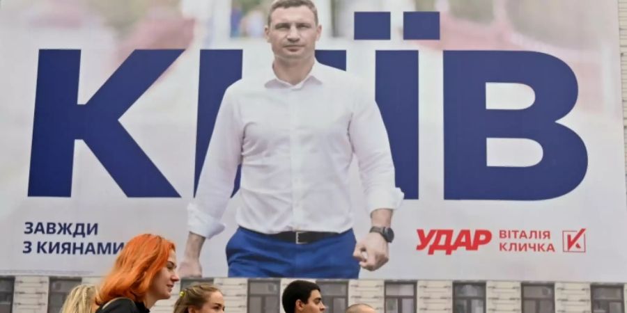 Vitali Klitschko auf einem Wahlplakat