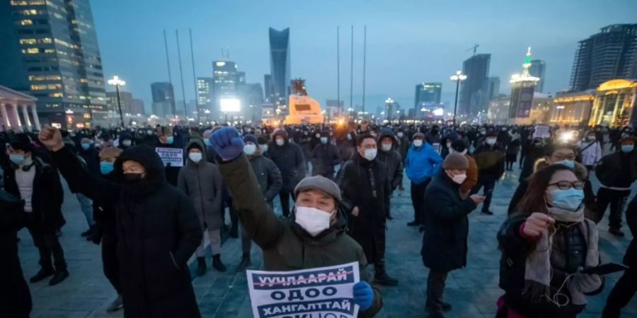 Proteste in Ulan Bator