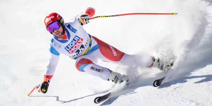 Beat Feuz kommt mit der Abfahrtsstrecke in Cortina (I) gut zurecht. Beat Feuz