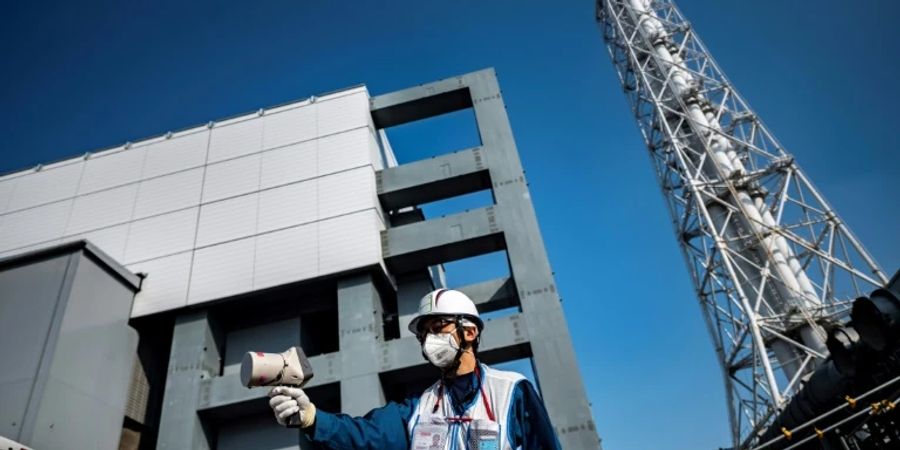 Arbeiten am havarierten japanischen Atomkraftwerk Fukushima