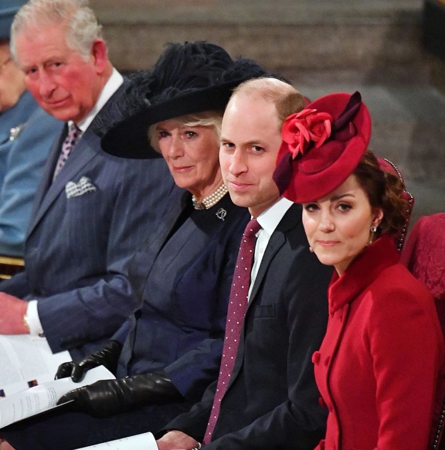 Die britischen Royals beim Gottesdienst in der Londoner Westminster Abbey.