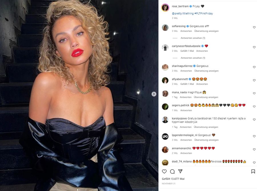 Rose Bertram soll Fussballer Kylian Mbappé den Kopf verdreht haben.