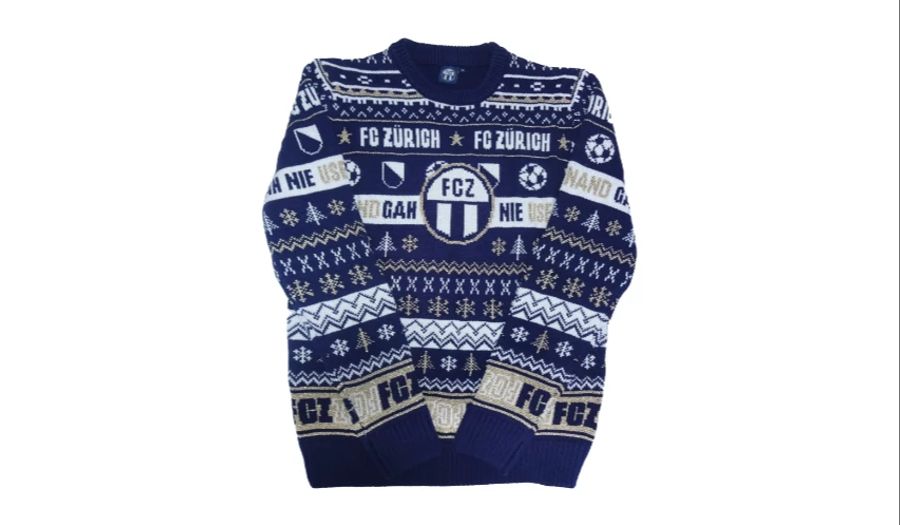 Auch im Shop des amtierenden Meisters gibt es einen Ugly Sweater zu kaufen.