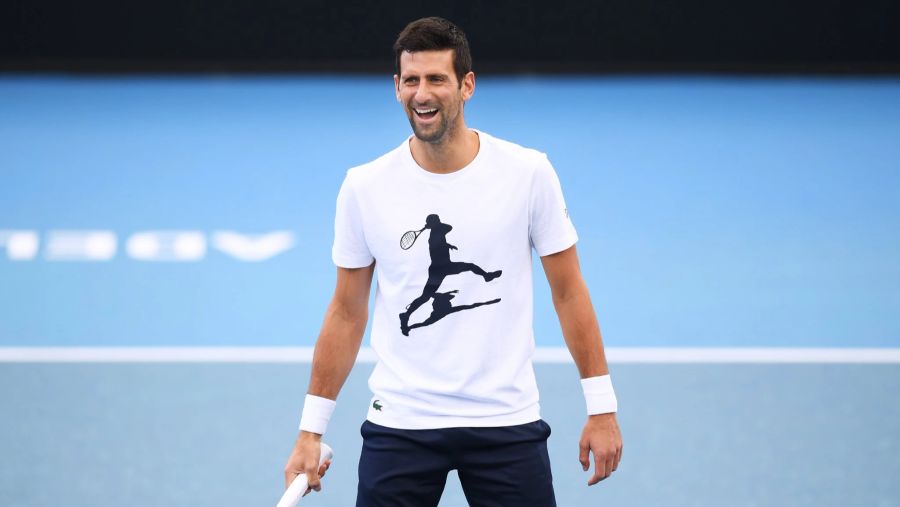 Novak Djokovic kann wieder lachen.