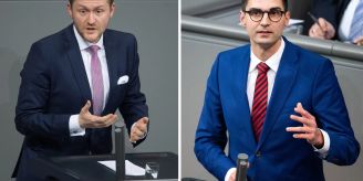 Berlin - Unionspolitiker im Bundestag machen Liebe öffentlich Berlin - Unionspolitiker im Bundestag machen Liebe öffentlich