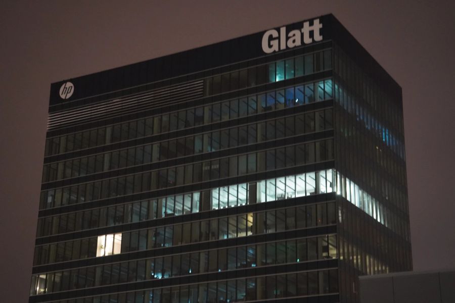 Beim Glatt-Zentrum fehlen die Lichtlein dieses Jahr.