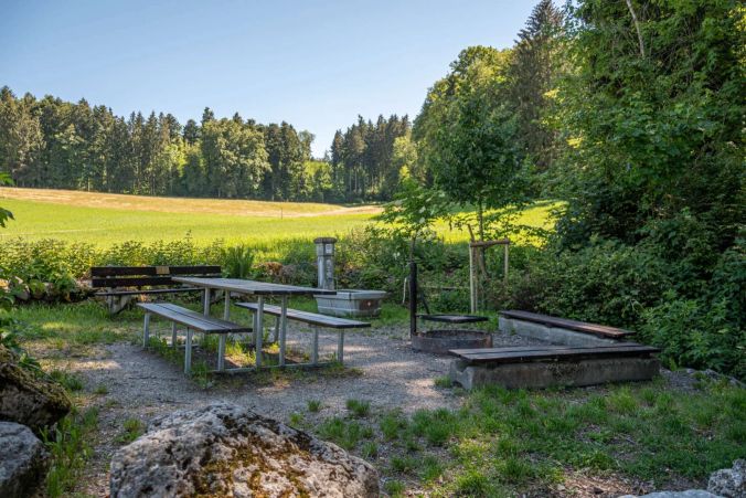 Schön geschützt: der Grillplatz Susten in Dürrenäsch.